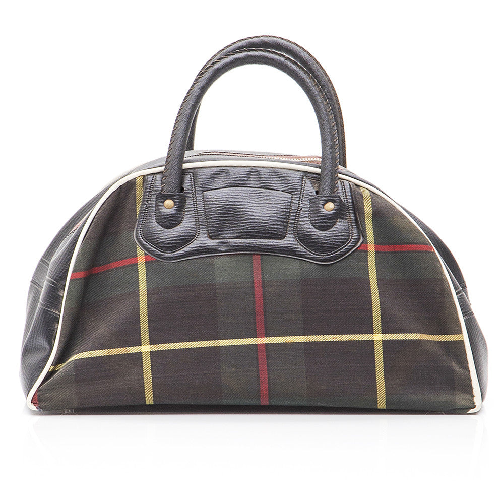 Plaid Green Luggage