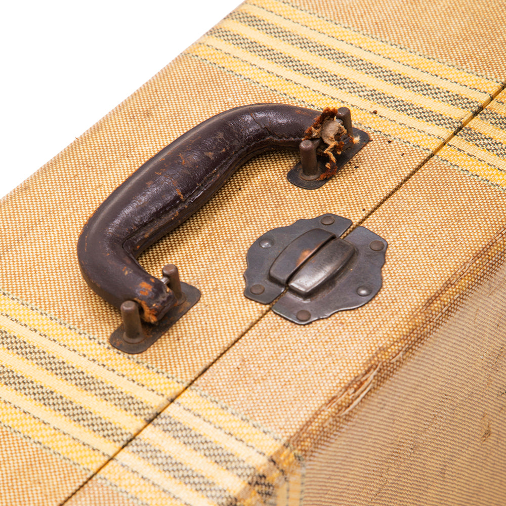 Tan Rustic Small Suitcase