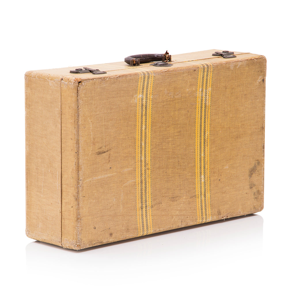 Tan Rustic Small Suitcase