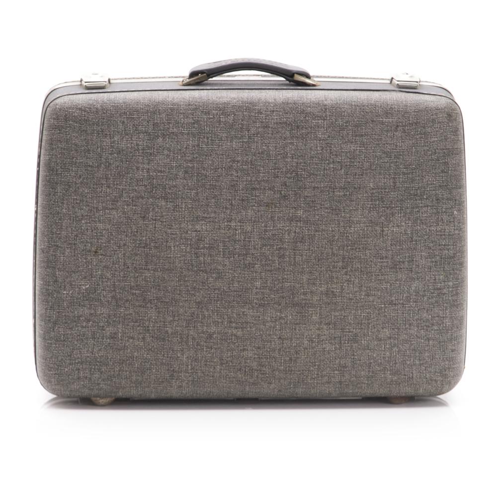 Grey Fabric Suitcase Large