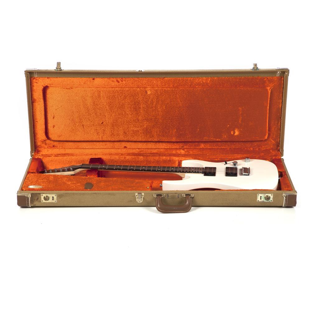 White Electric Guitar and Carry Case