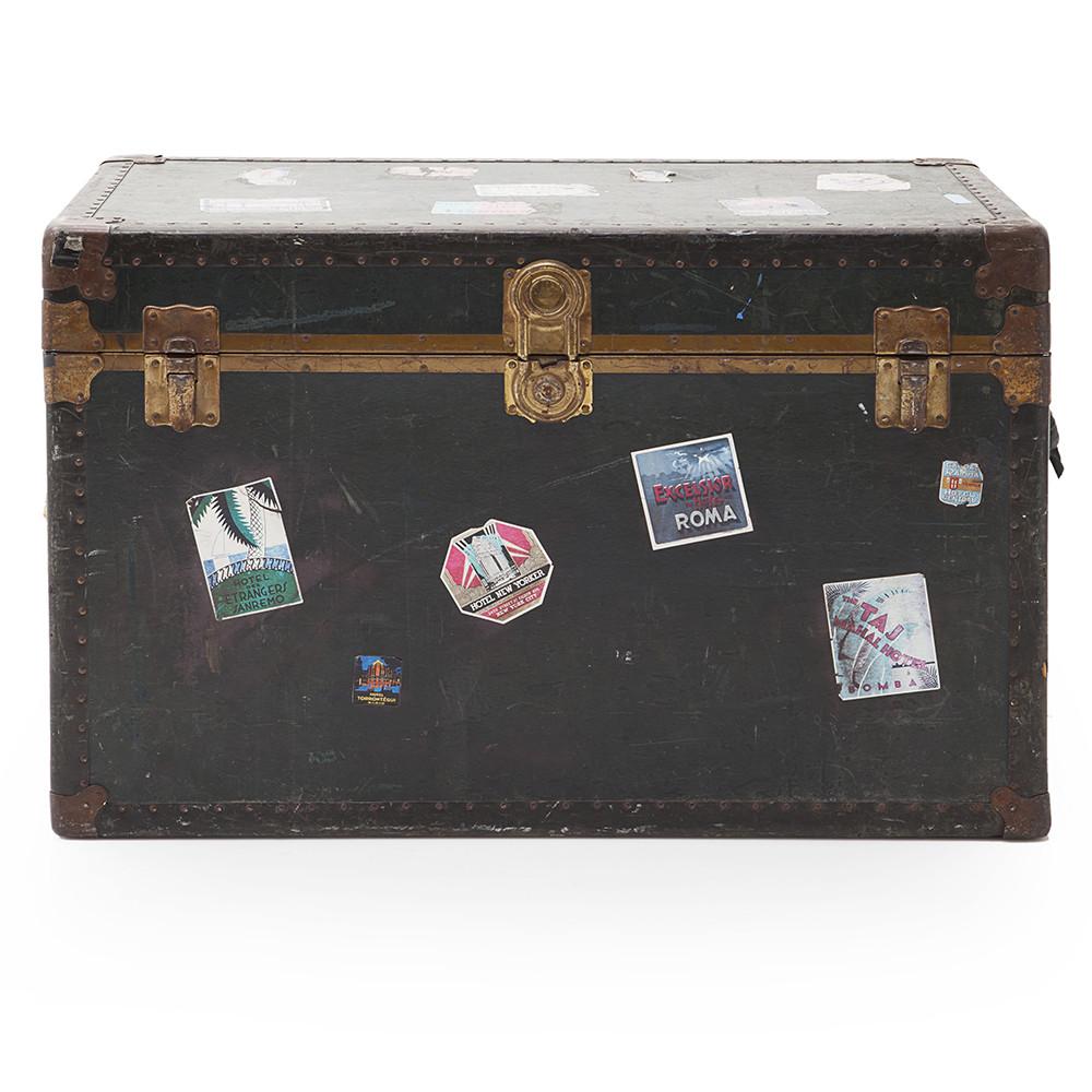 Black Travel Trunk