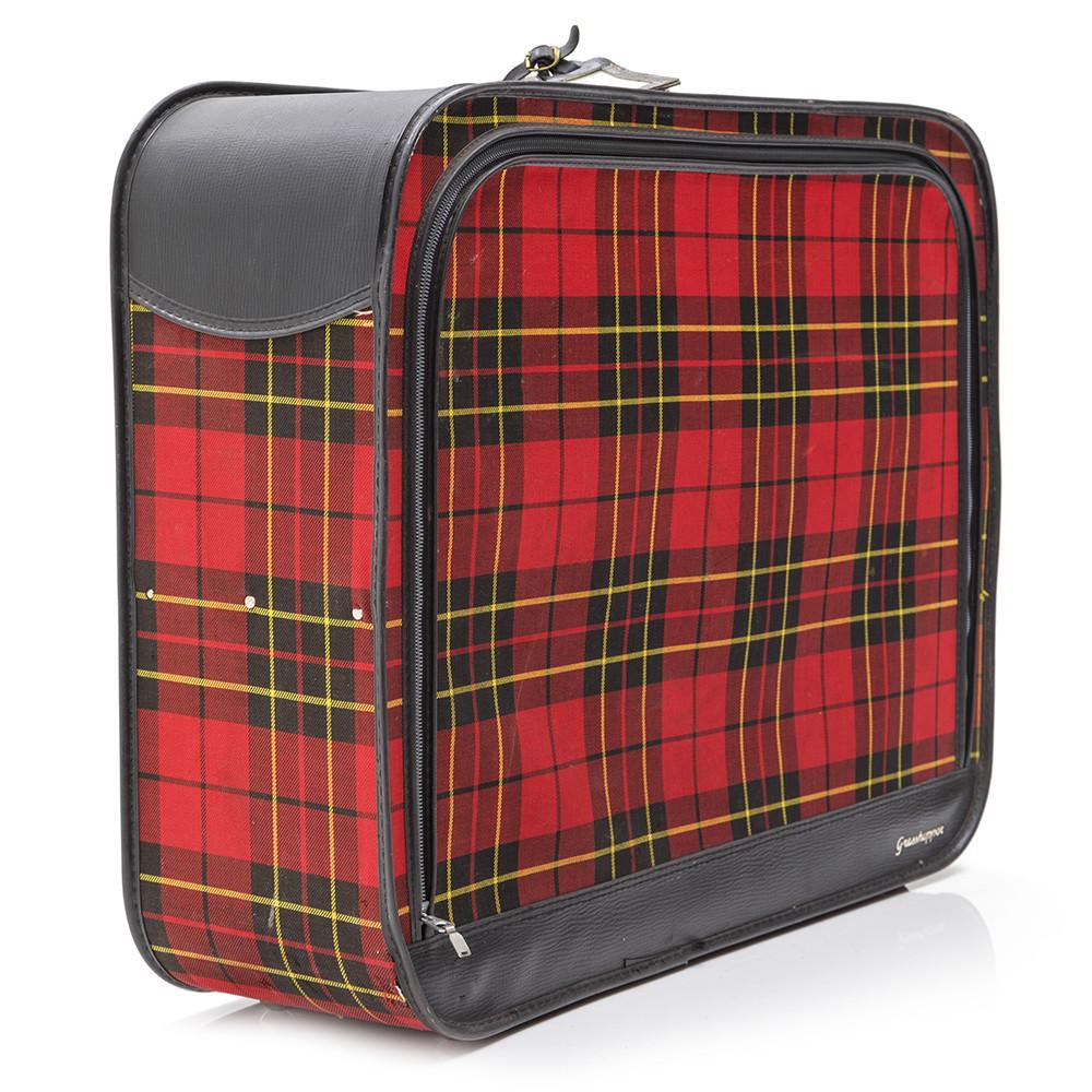 Grasshopper Plaid Red Luggage Set