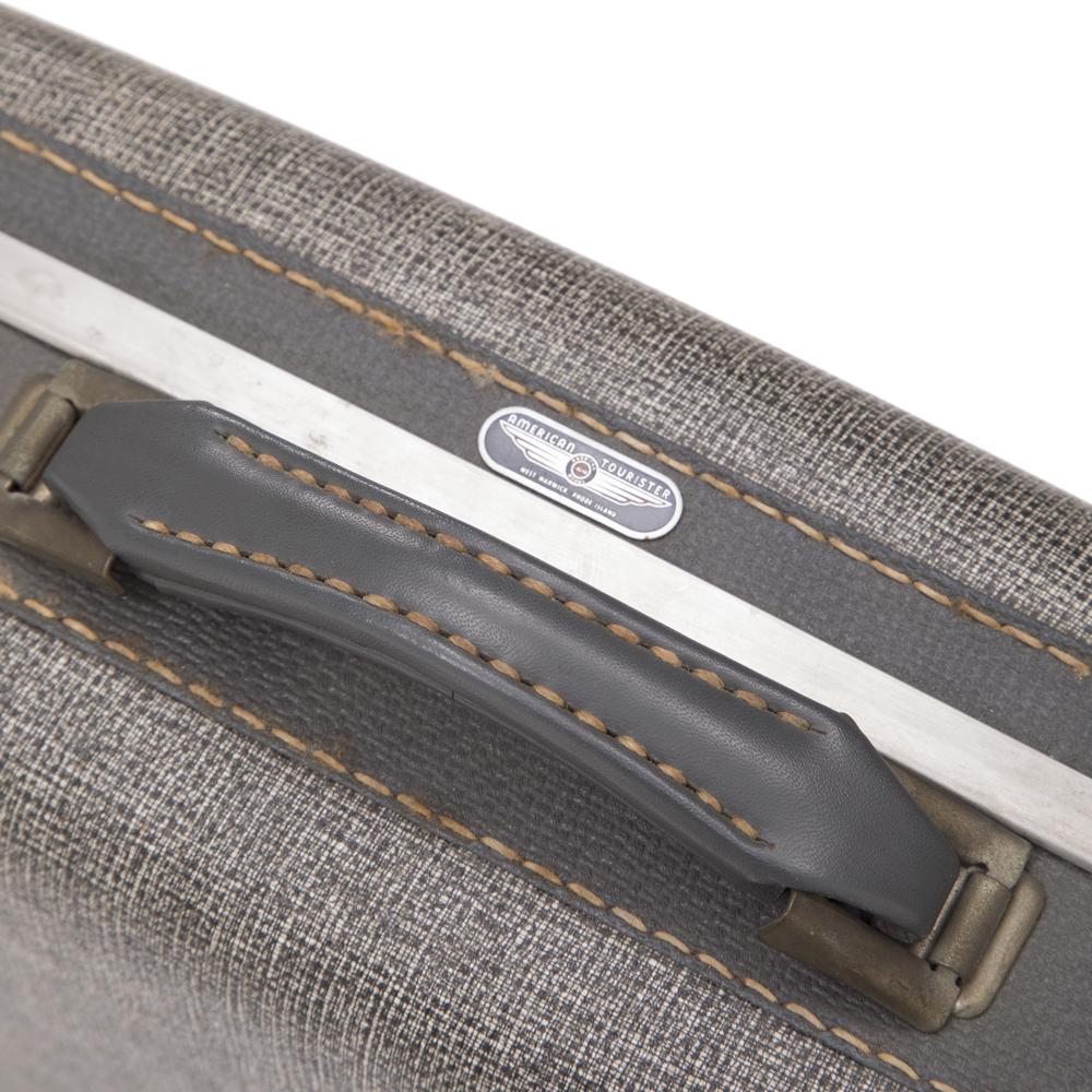 Grey Fabric Suitcase Small