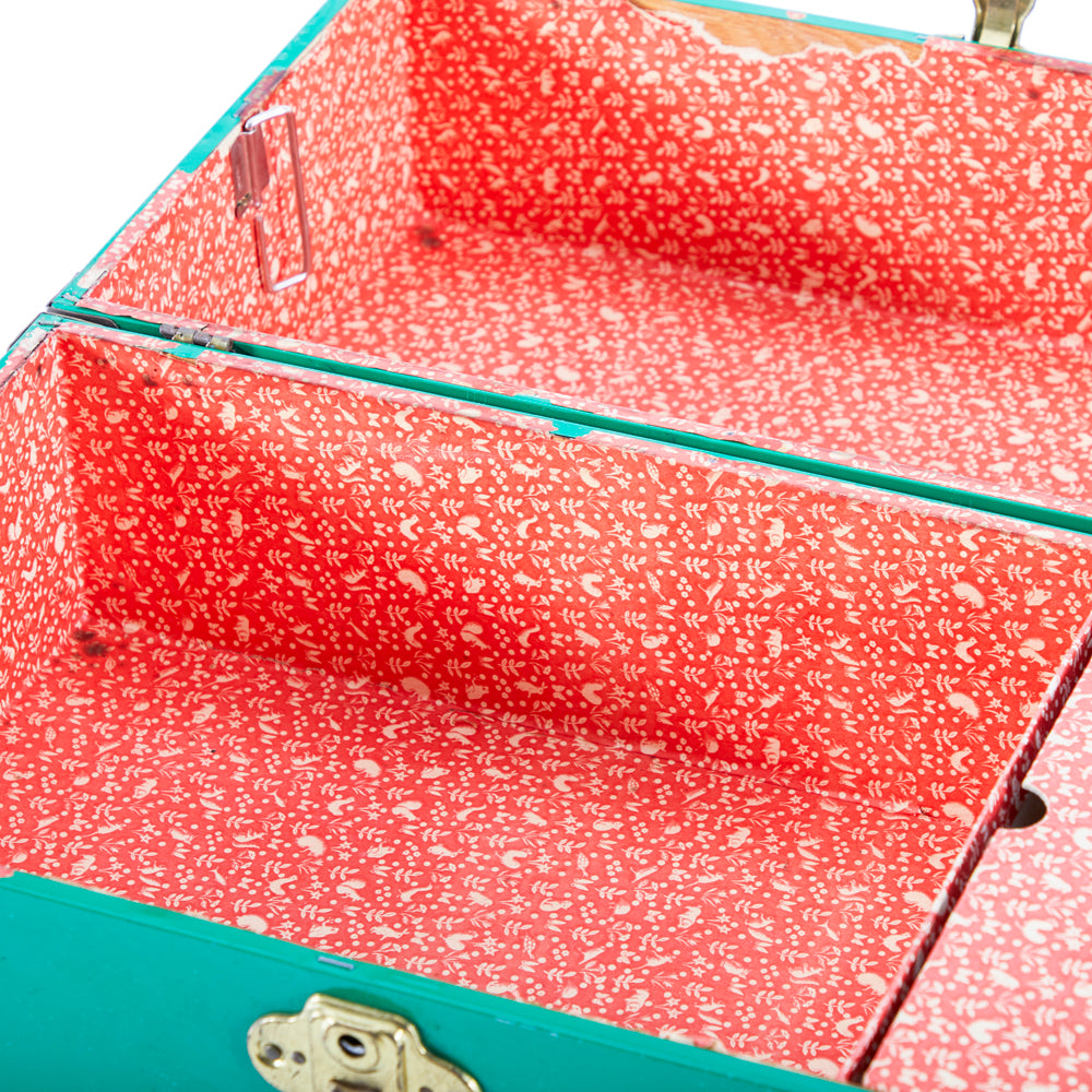 Vintage Green Luggage Trunk