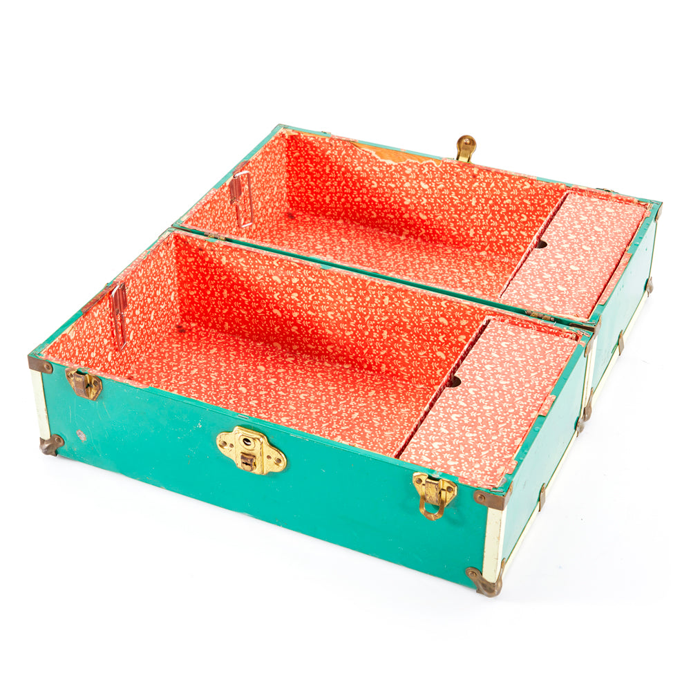 Vintage Green Luggage Trunk