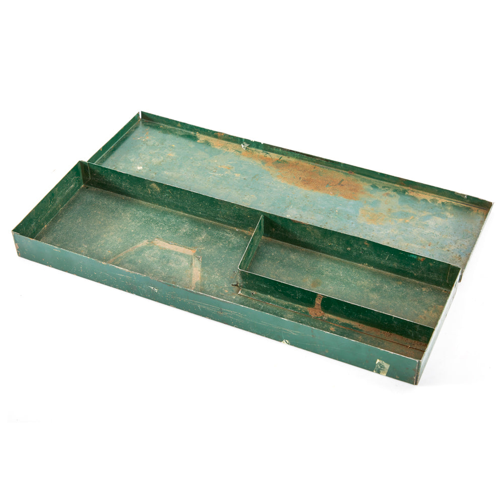 Vintage Green Metal Tool Box