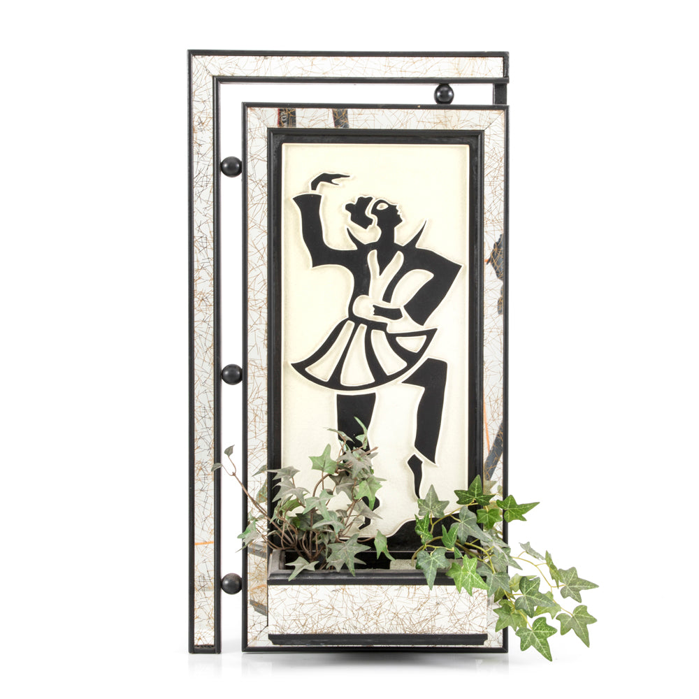 Black & White Dancing Woman Wall Mirror