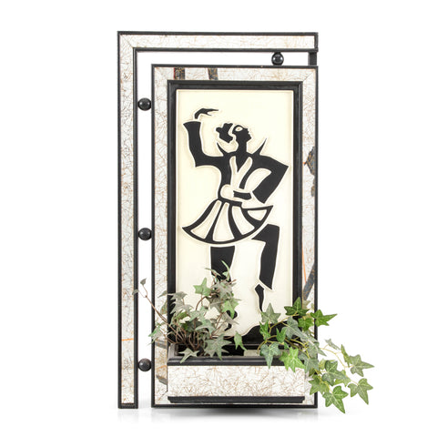 Black & White Dancing Woman Wall Mirror