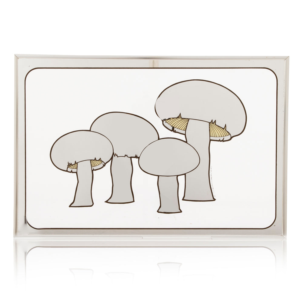 Mushroom Framed Mirror Art