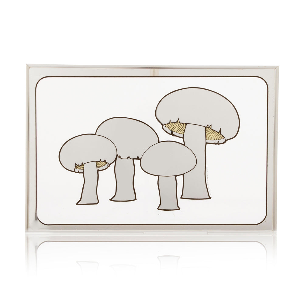 Mushroom Framed Mirror Art