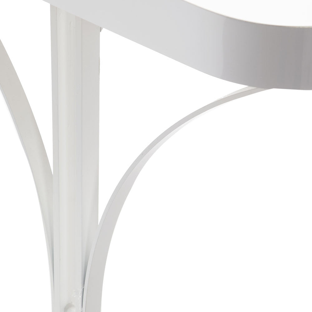 White Modern Double Sided Vanity Salon Mirror