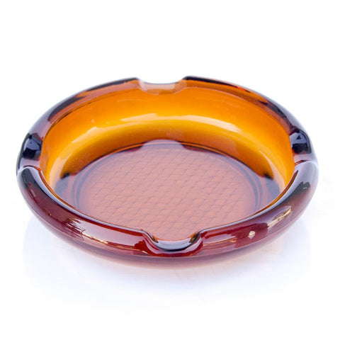 Burnt Orange Glass Ashtray