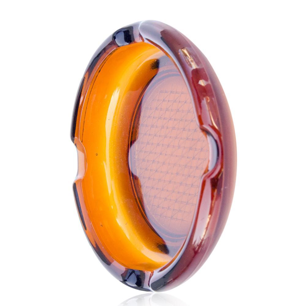 Burnt Orange Glass Ashtray
