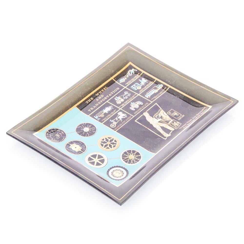 Grey "The Wheel and Transportation" Decorative Plate