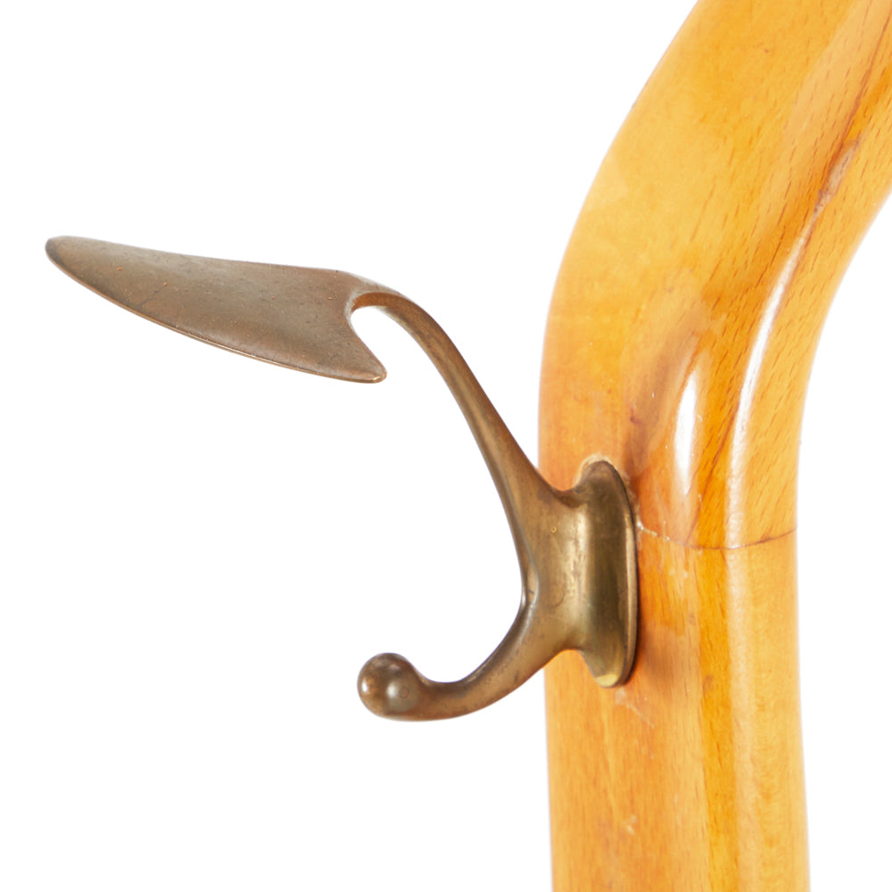 Wooden Easel Coat Rack