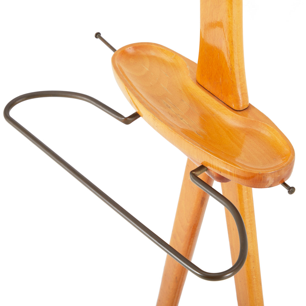 Wooden Easel Coat Rack