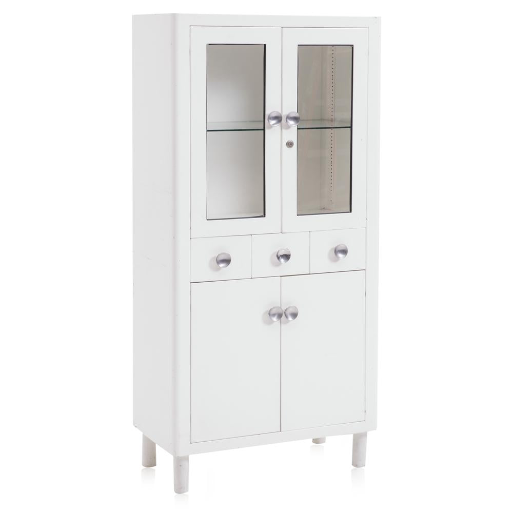 White Metal Medical Cabinet