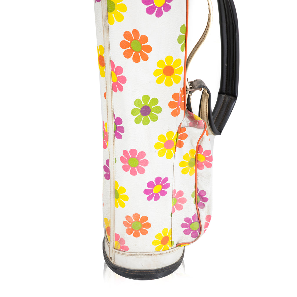Floral Golf Bag with Clubs