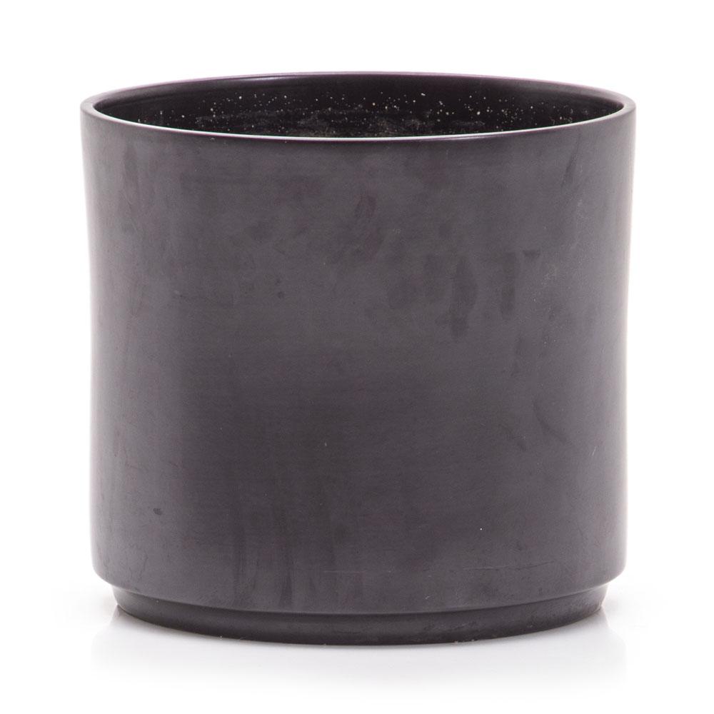 Black Cylinder Planter
