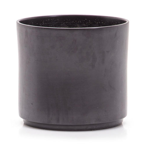 Black Cylinder Planter