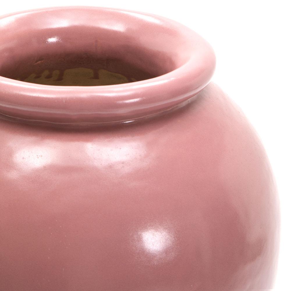 Mauve Pink Tapered Ceramic Vase (A+D)