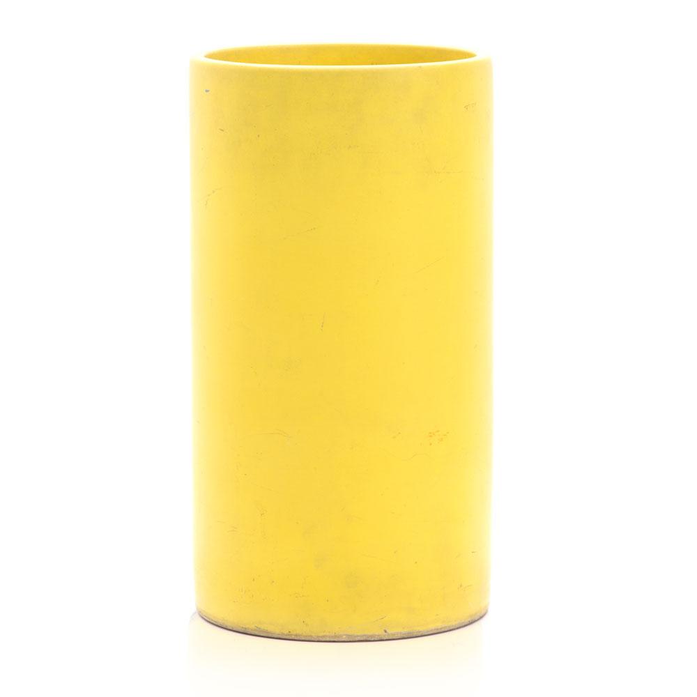 Yellow Cylindrical Planter