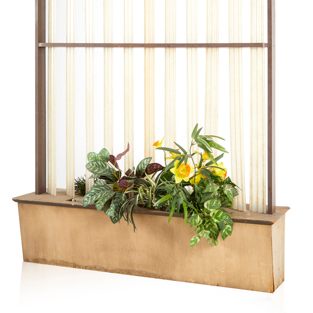 Fiberglass Panel Divider Screen Planter