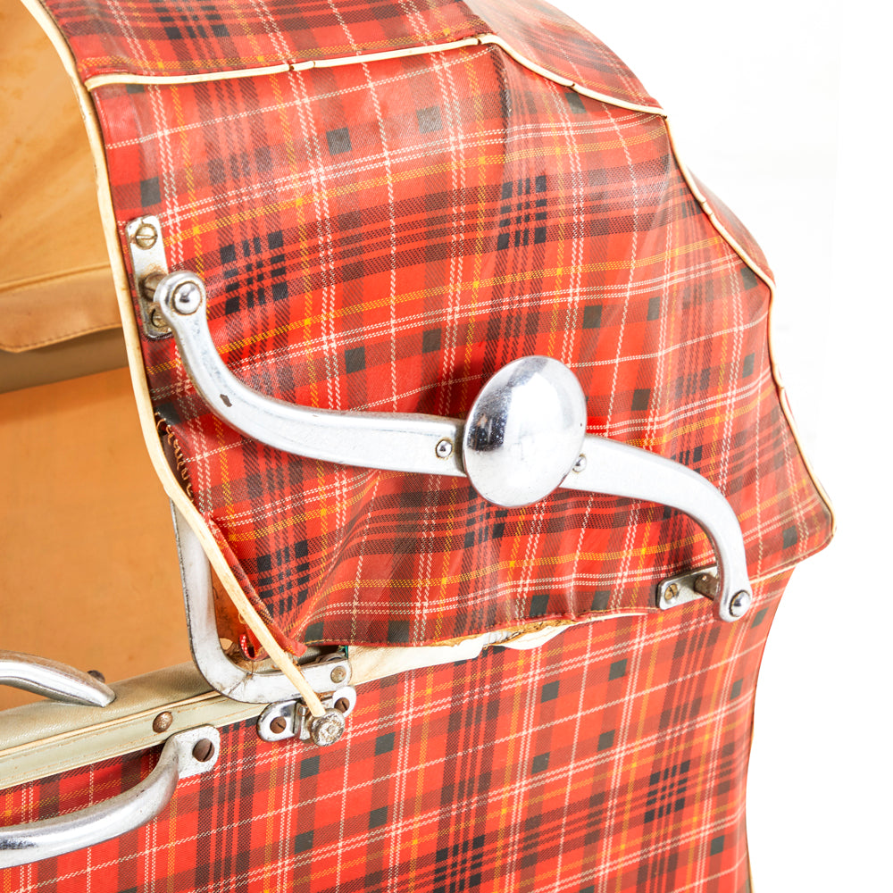 Red Plaid Baby Carriage