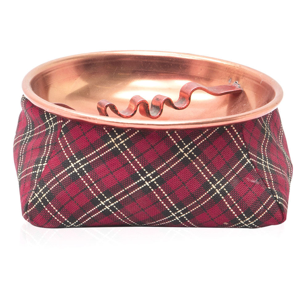 Argyle Patterned Ashtray