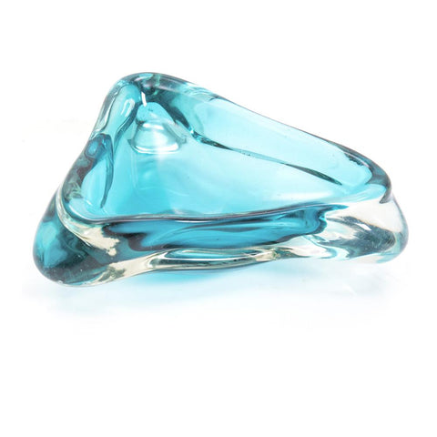 Blue Light Glass Ashtray