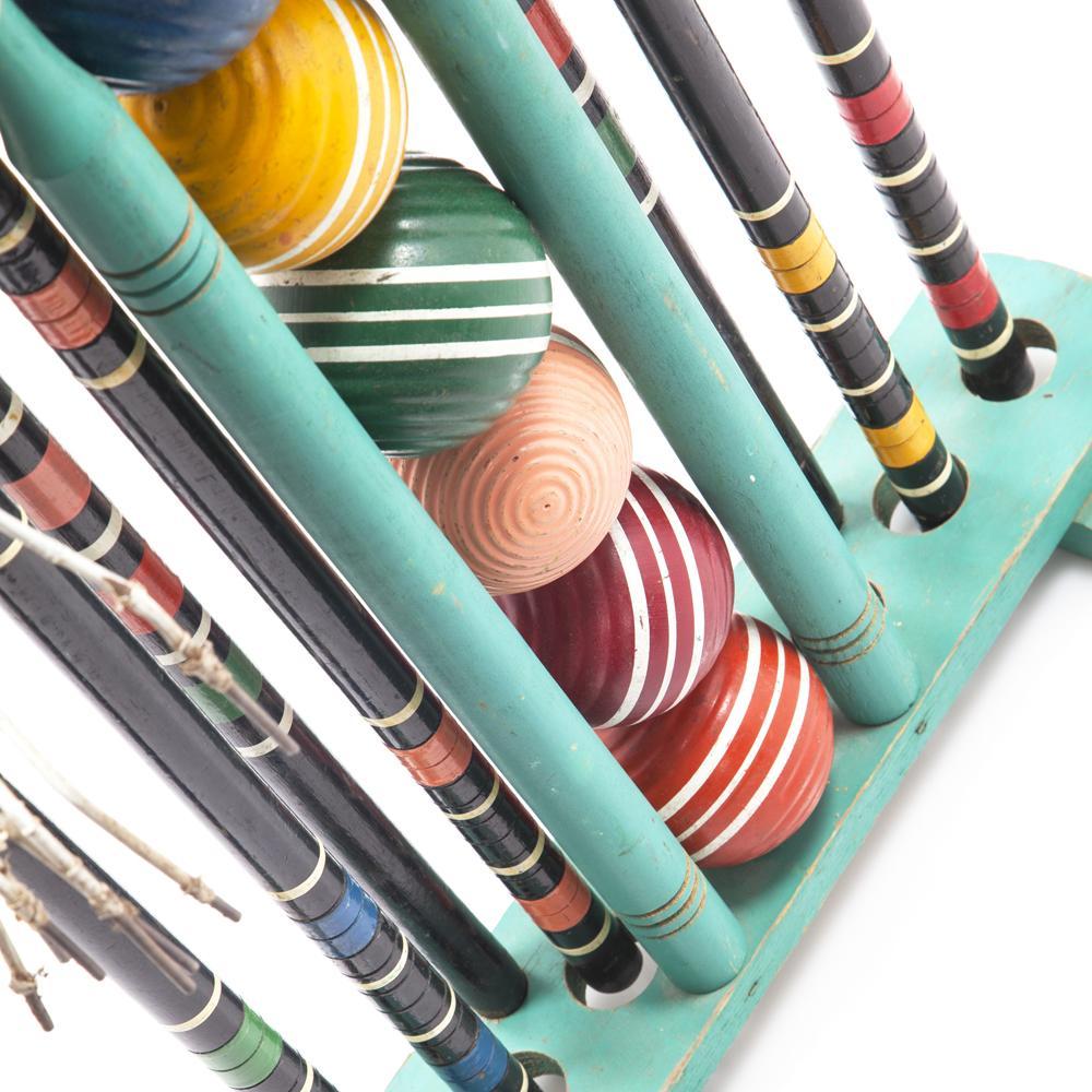 Mint Green Croquet Set