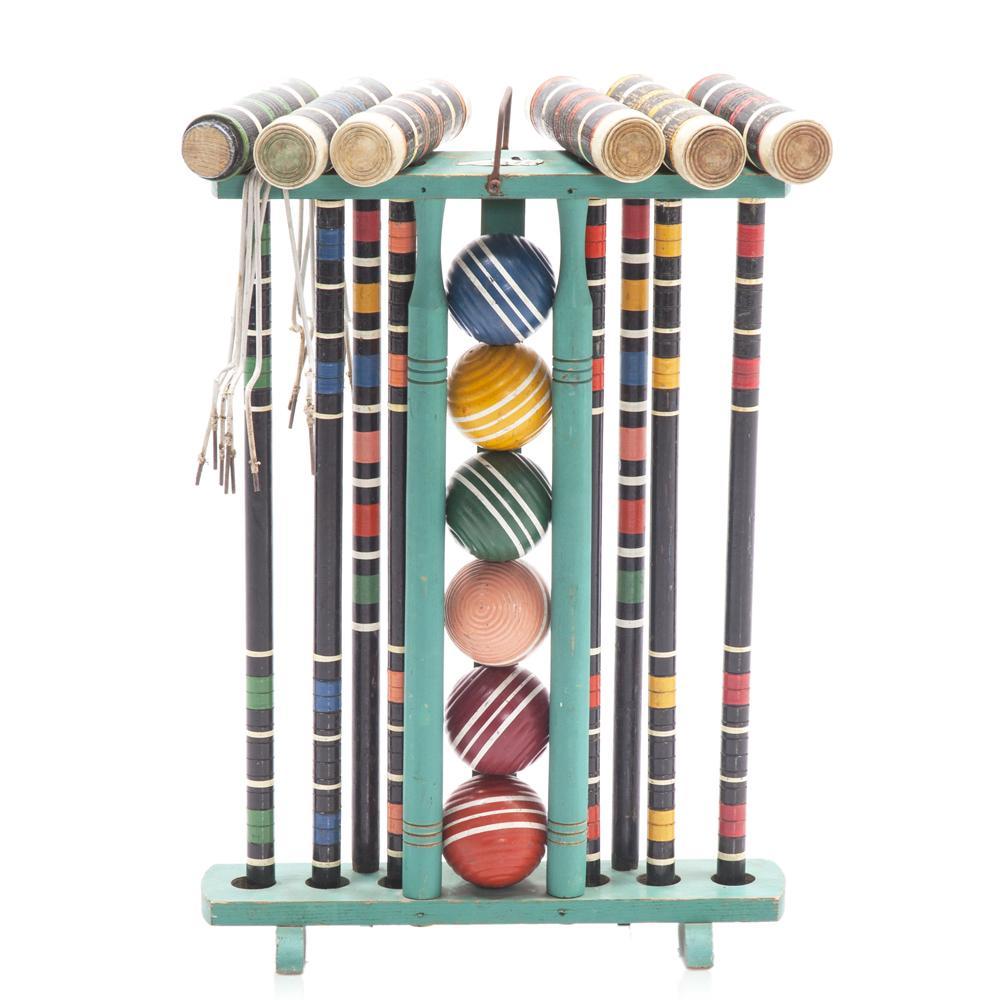 Mint Green Croquet Set