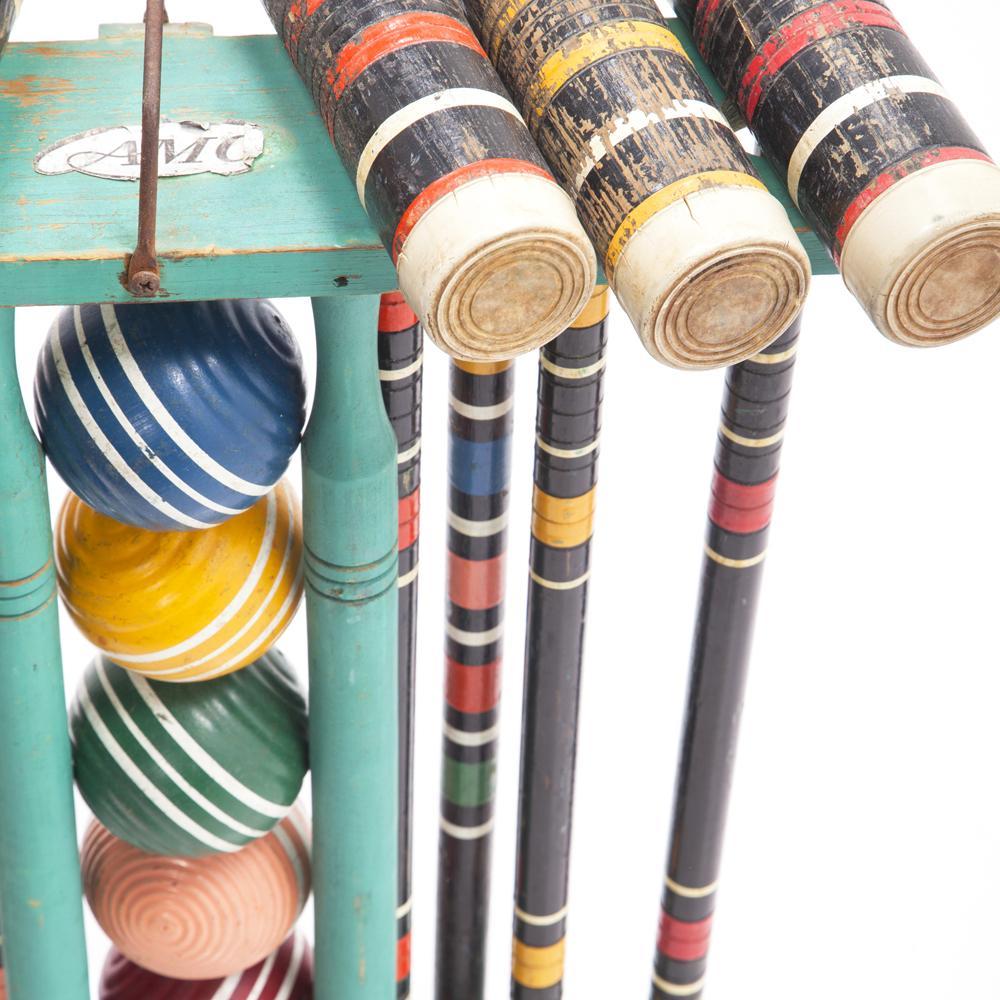 Mint Green Croquet Set
