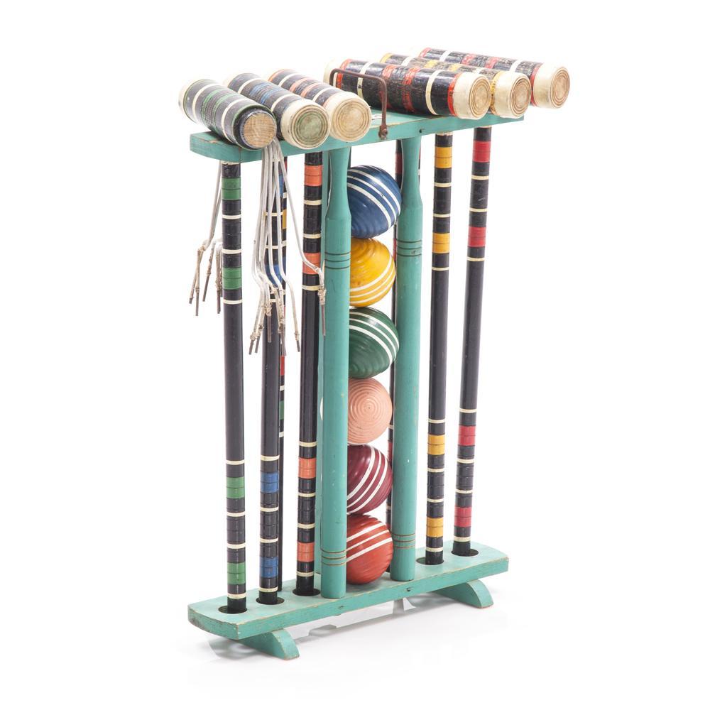 Mint Green Croquet Set