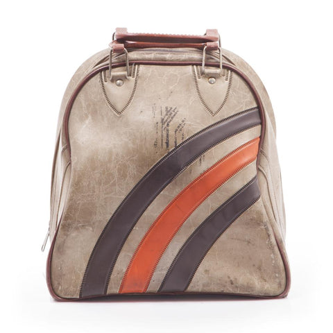 Tan Bowling Bag with Black Ball