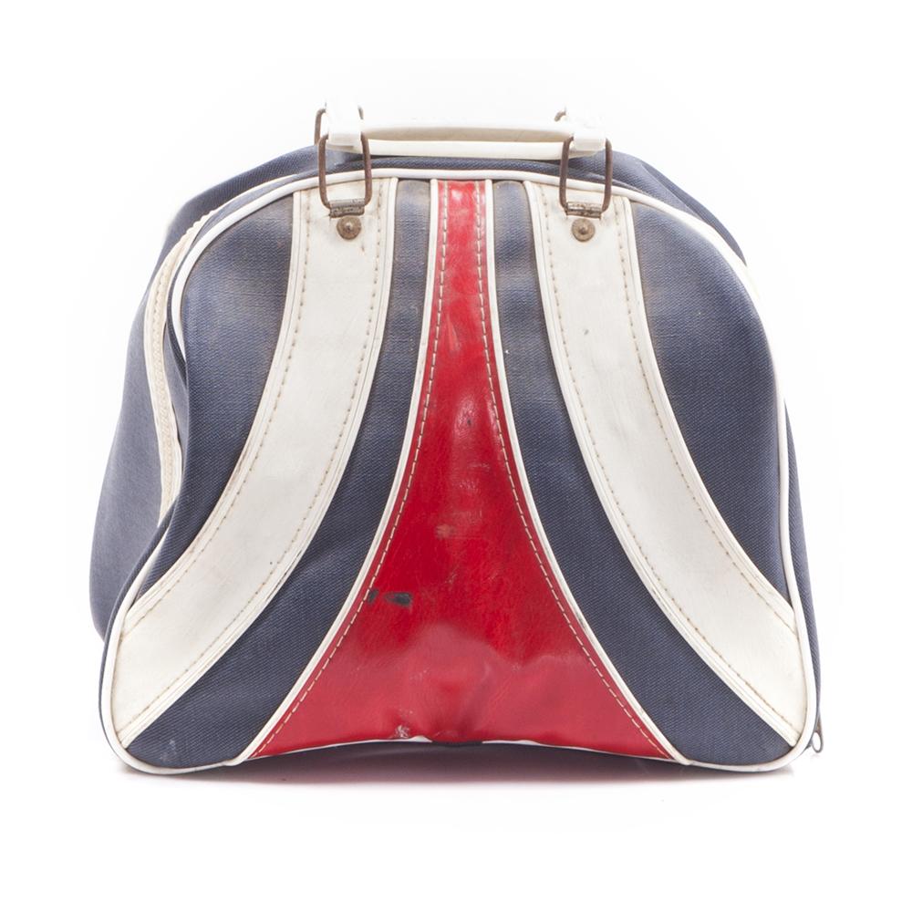 Blue Bowling Bag with Red Ball