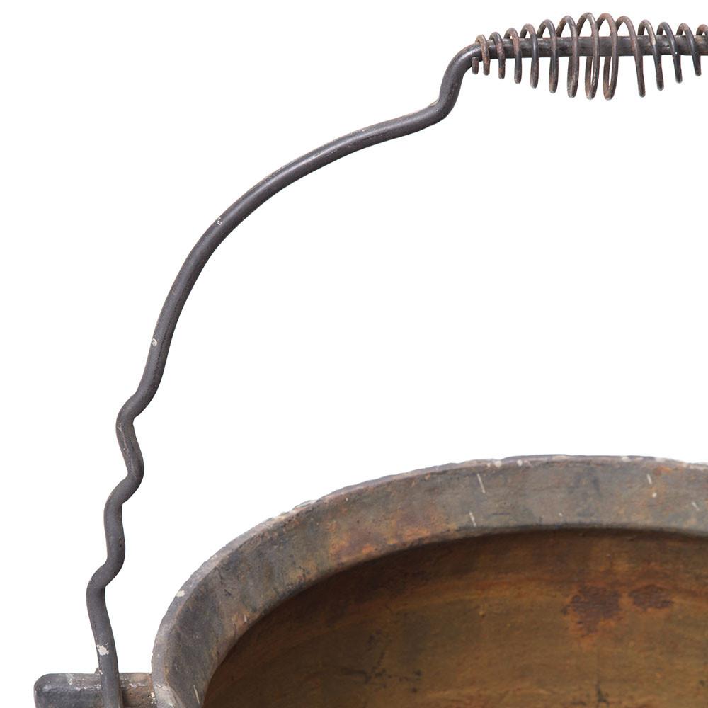Round Black Iron Cauldron