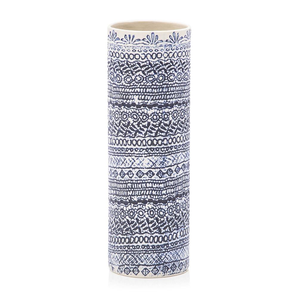 Blue Ceramic Indigo Vase (A+D)