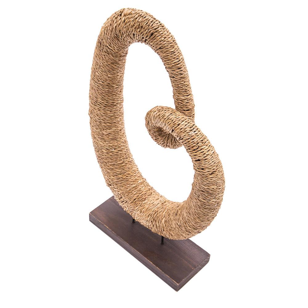 Tan Wicker Sculpture (A+D)