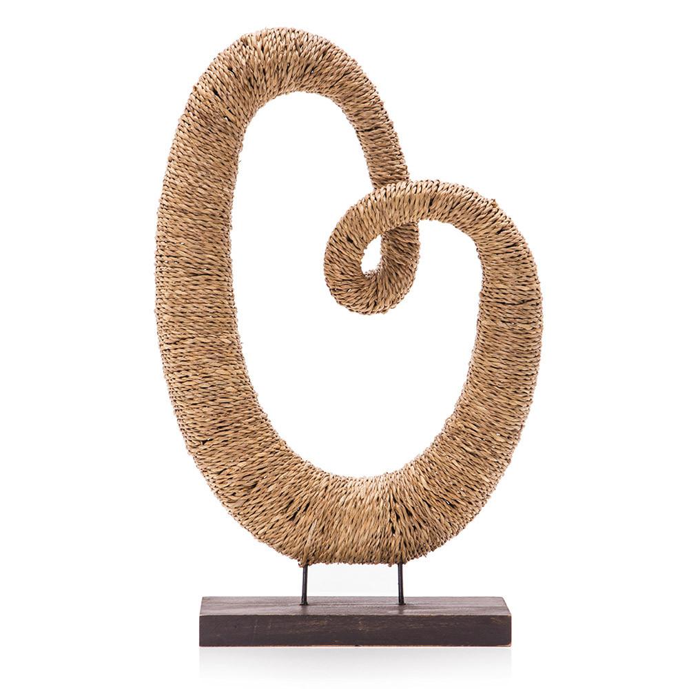 Tan Wicker Sculpture (A+D)