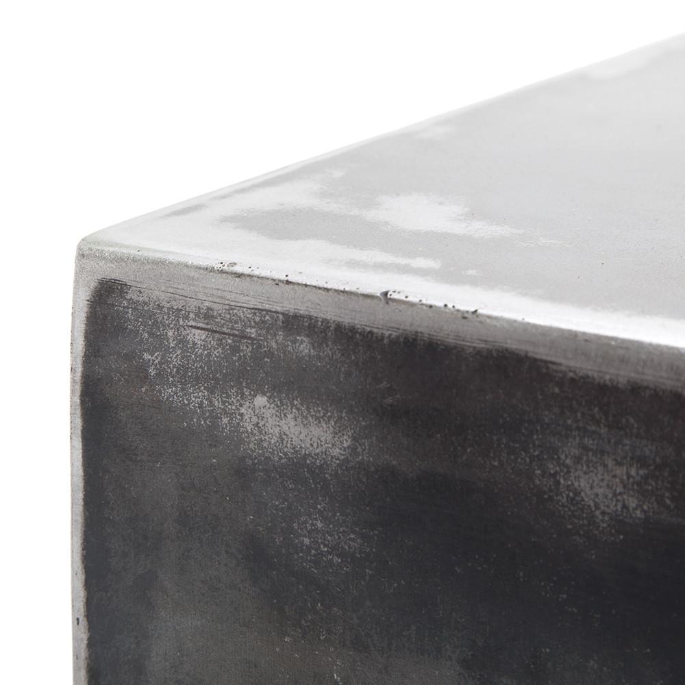 Grey Steel Z Console Table
