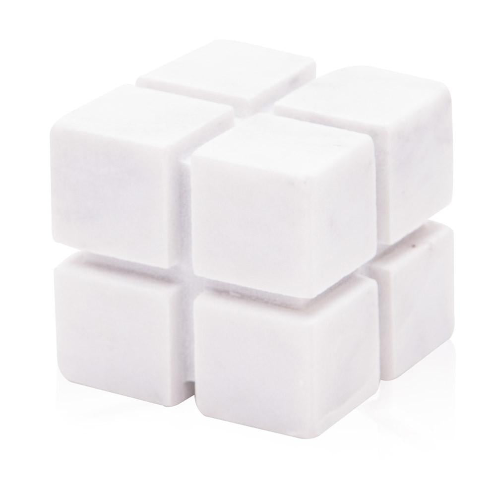 White Marble Rubik's Cube (A+D)