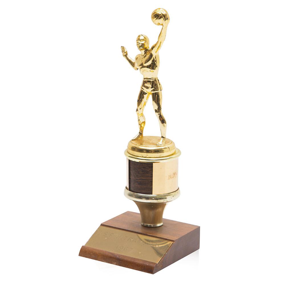 Brass Basketball Trophy