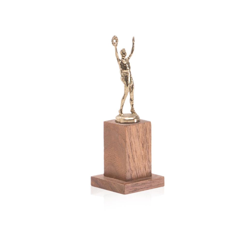 Trophy of Man Holding Wreath