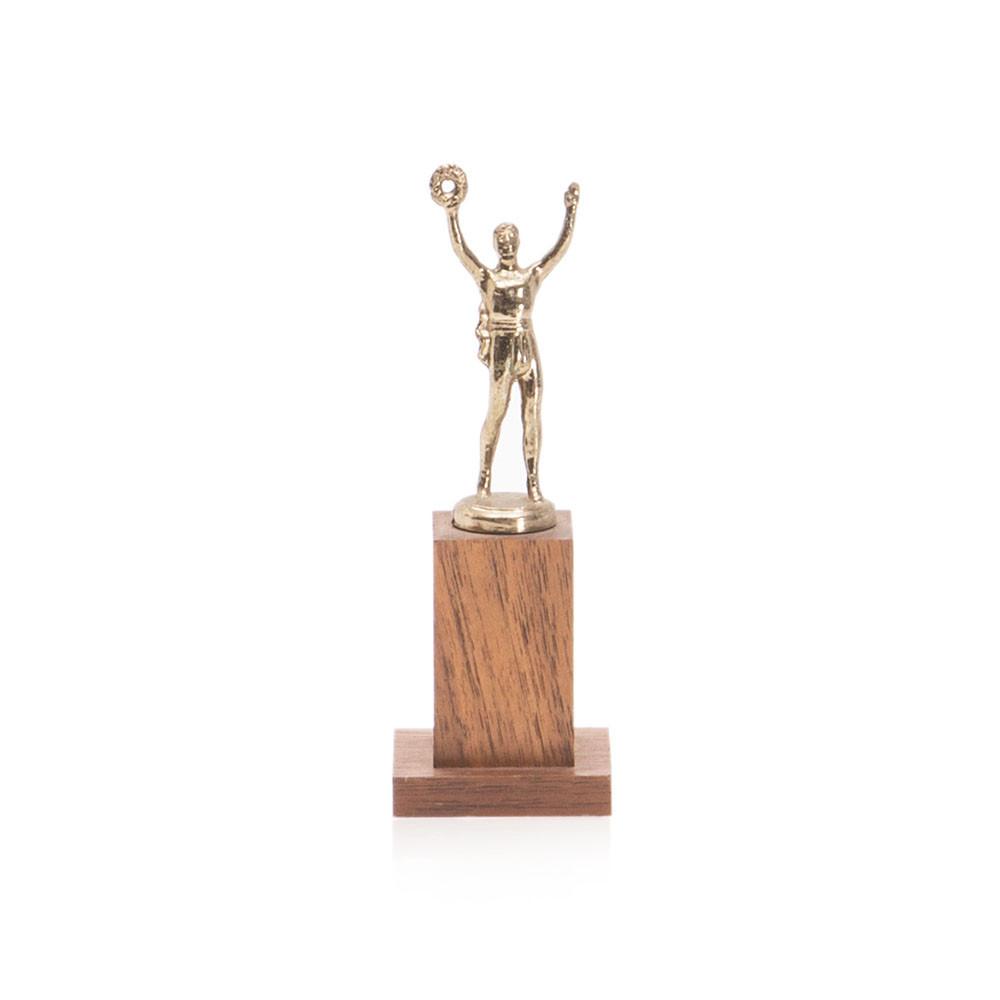Trophy of Man Holding Wreath