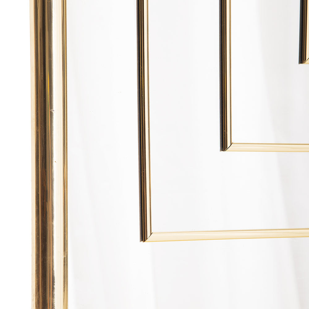 Gold Deco Squares Mirror