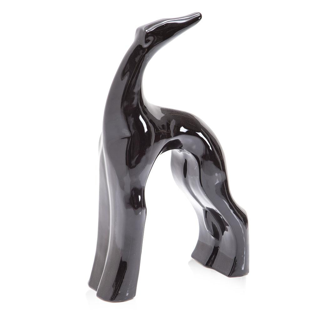 Black Greyhound Sculpture