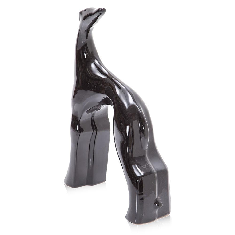 Black Greyhound Sculpture