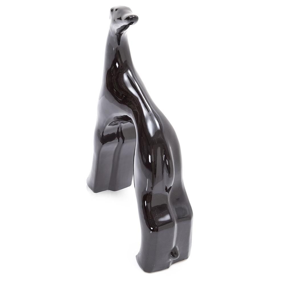 Black Greyhound Sculpture